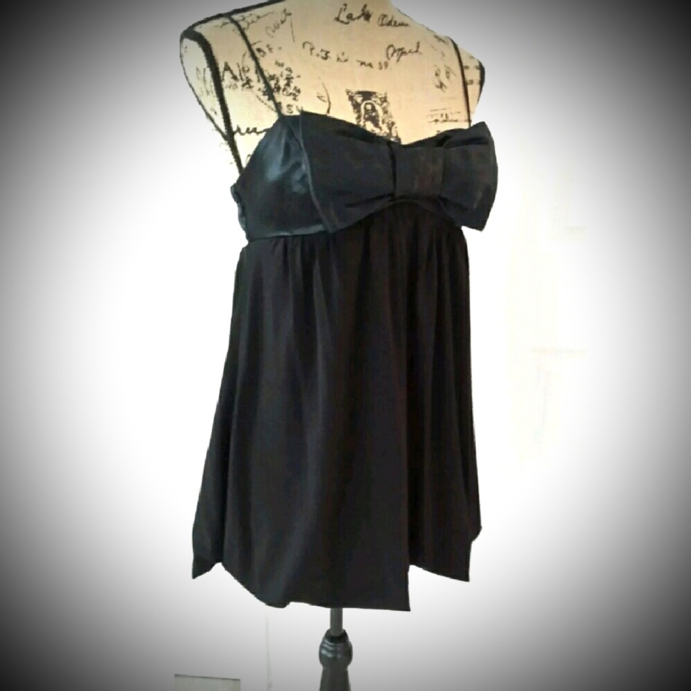 Speechless cocktail black dress sz small blouson - Picture 1 of 8